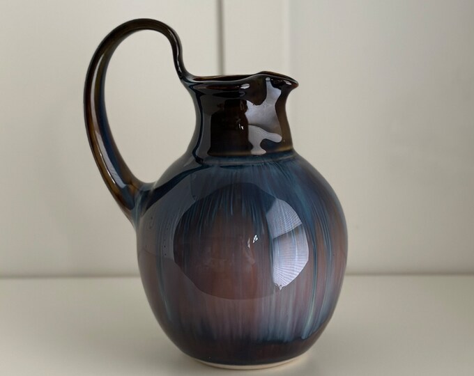Vintage Drip Glaze Pitcher, Artist Signed Studio Pottery Pitcher - Etsy
