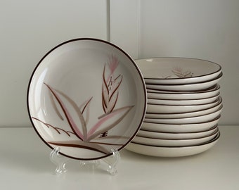 Winfield Dragon Flower Bread & Butter Plates, MCM California Pottery, Hand Crafted Pottery,  Price is per Plate