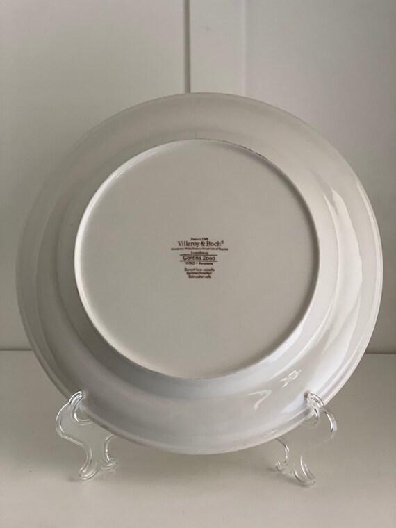 Villeroy & Boch Cortina 2000 Embossed Porcelain Plates: Ivory