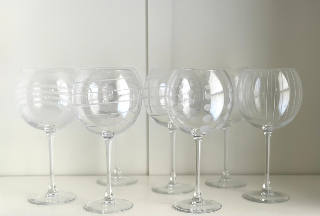 Mikasa Cheers Balloon Wine Glasses Blown Crystal Wine Etsy