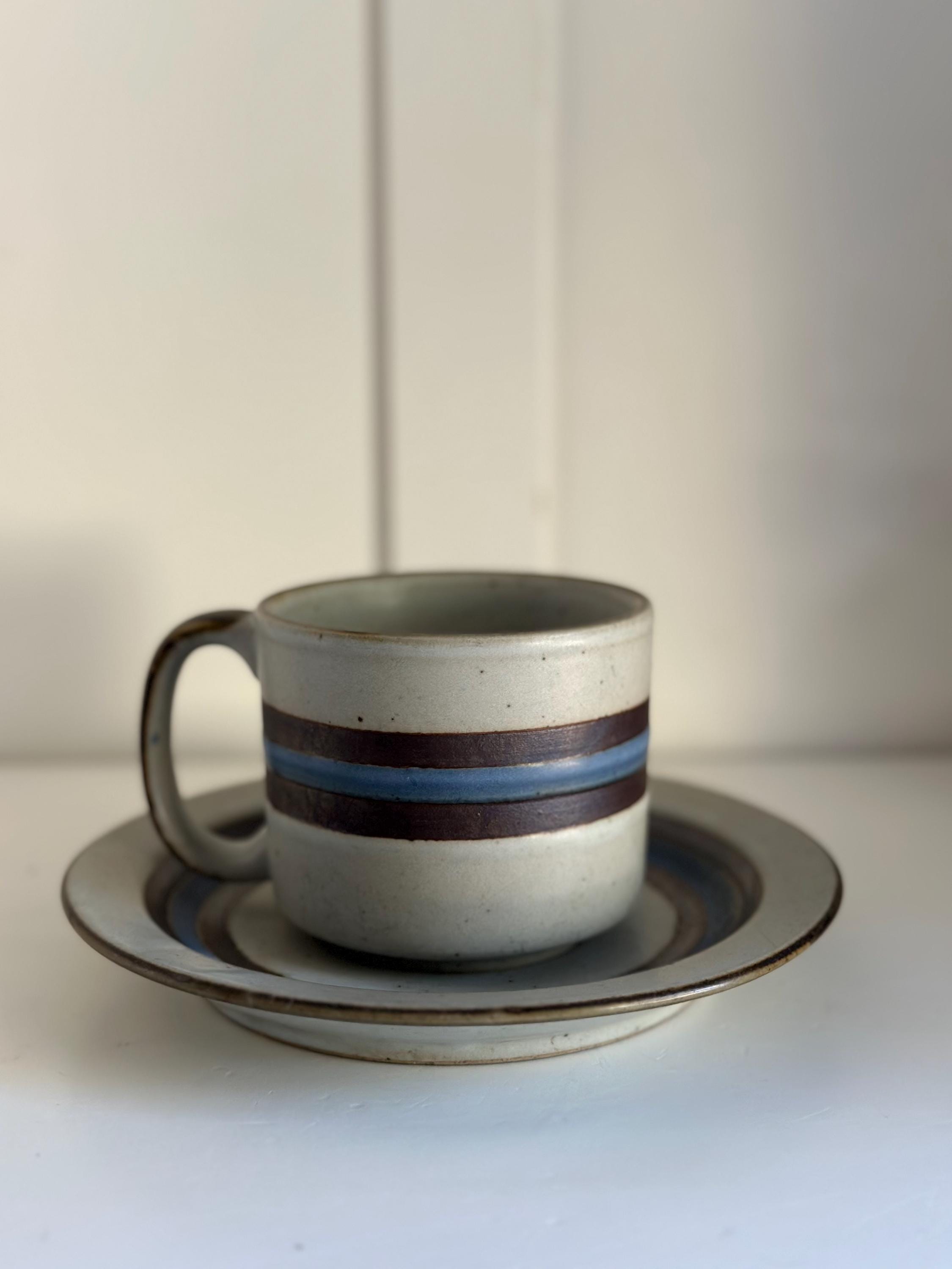 Vintage Otagiri Horizon Stoneware Cup and Saucer Set - Japanese