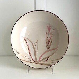 Vintage Winfield Dragon Flower Serving Bowl: Hand-Painted California Pottery