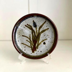 Artisanal Speckled Glaze Small Plate - Handcrafted Studio Pottery, Unique Dining Accessory