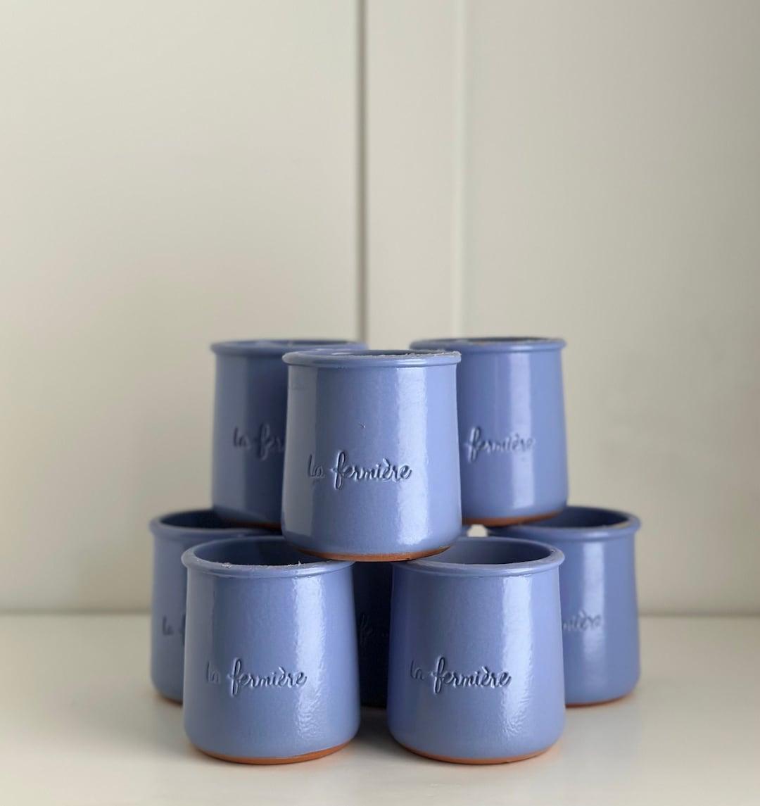 La Fermiére Lavender Terra Cotta Yogurt Jars French Yogurt Etsy