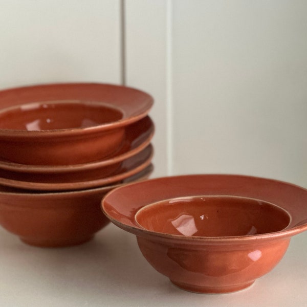 Pottery Barn Cambria Persimmon Soup Bowls, Made in Portugal, Price is per Bow.