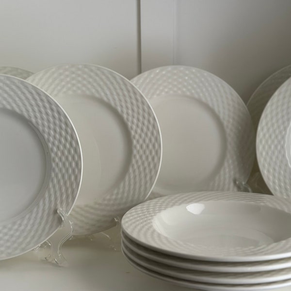 Pagnossin President White Soup/Pasta Bowls or Salad Plates, Buyer’s Choice, Price is per Bowl or Plate