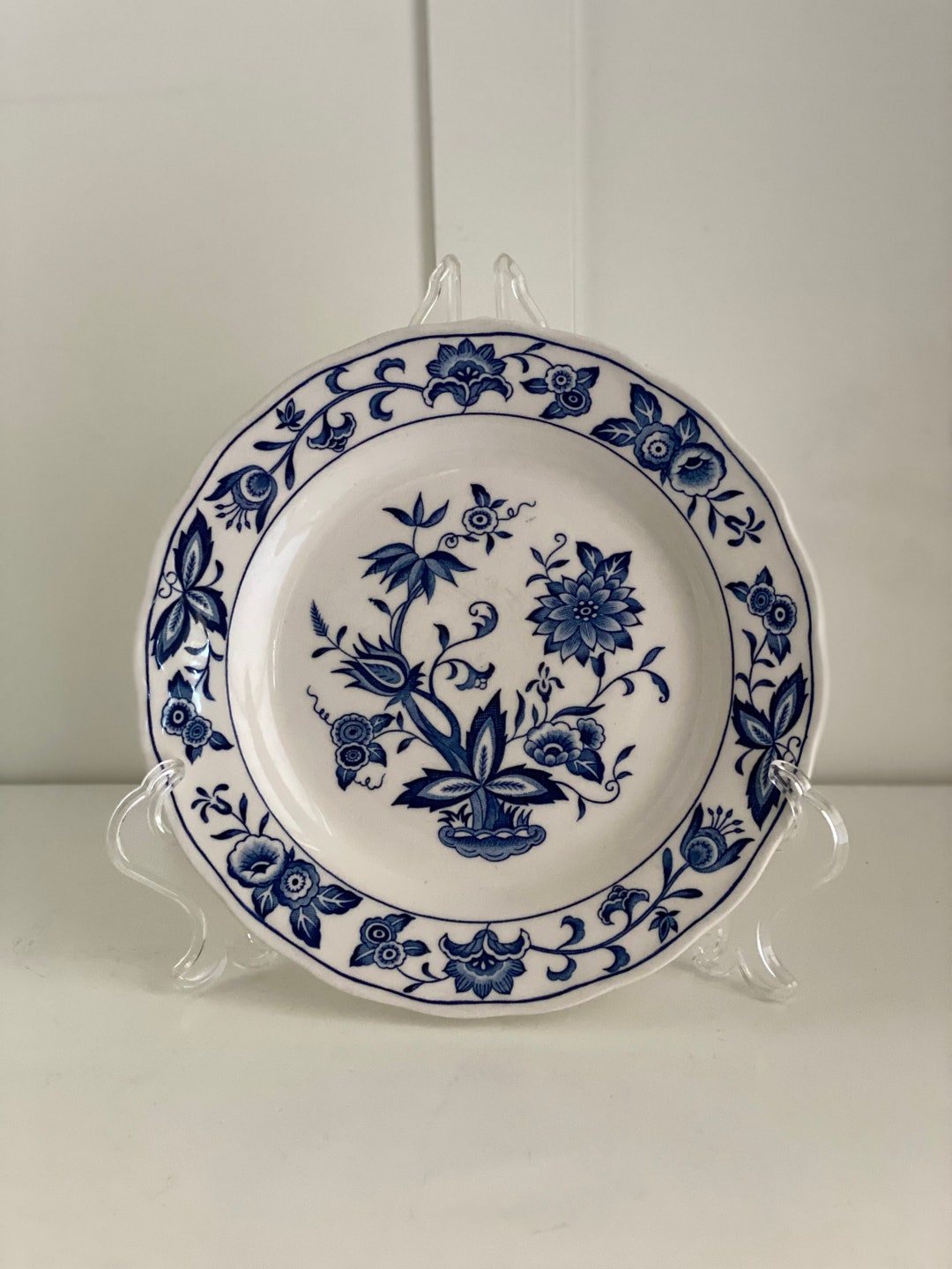 Harmony House Blue Salad Plate Japan Porcelain Blue Etsy