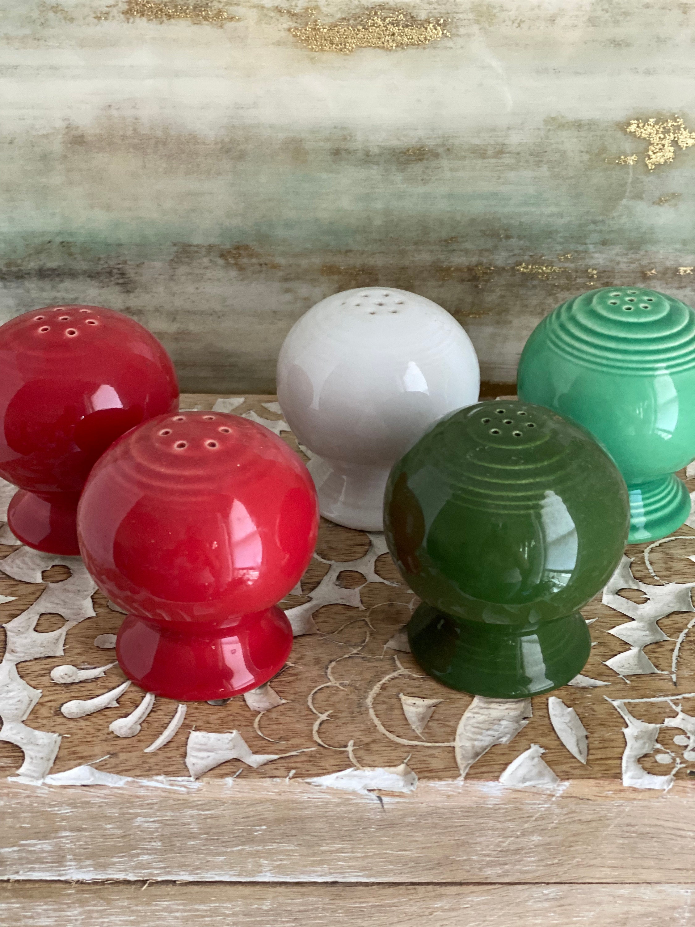 Fiestaware salt and pepper shaker cheap