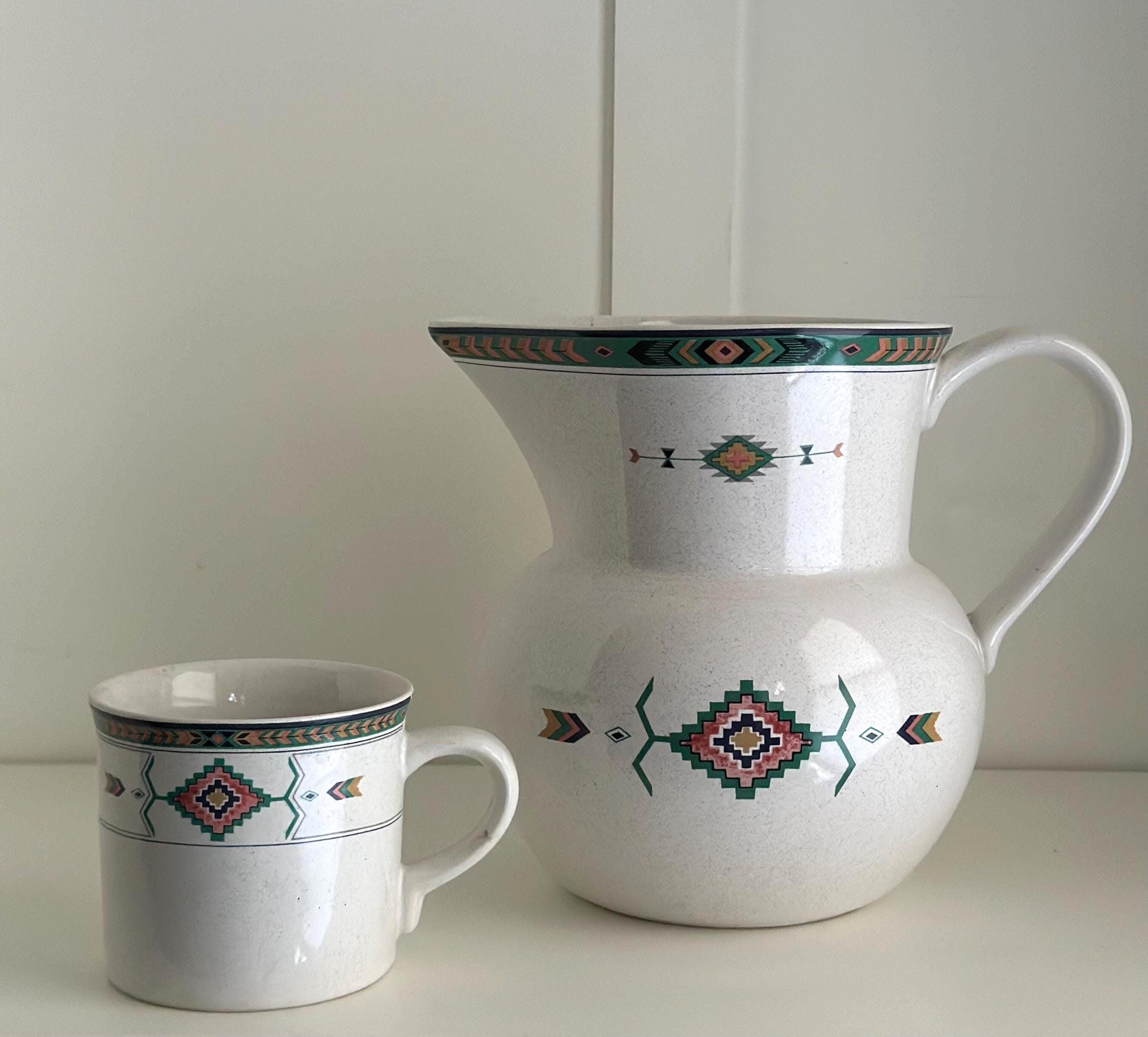 Studio Nova Adirondack Southwest Pitcher & Mug Set - Vintage Aztec