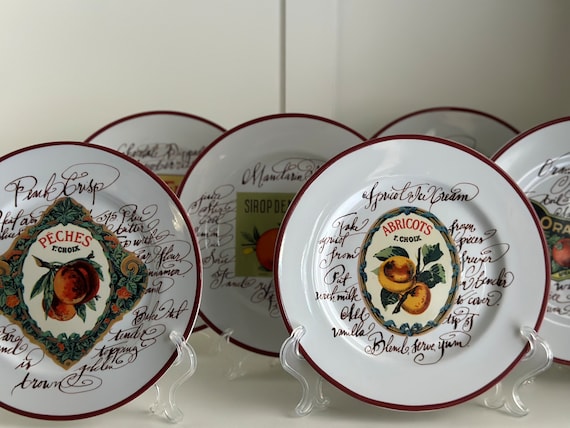 Harvest Market Dessert Plates Set - Williams Sonoma Italian Fruit