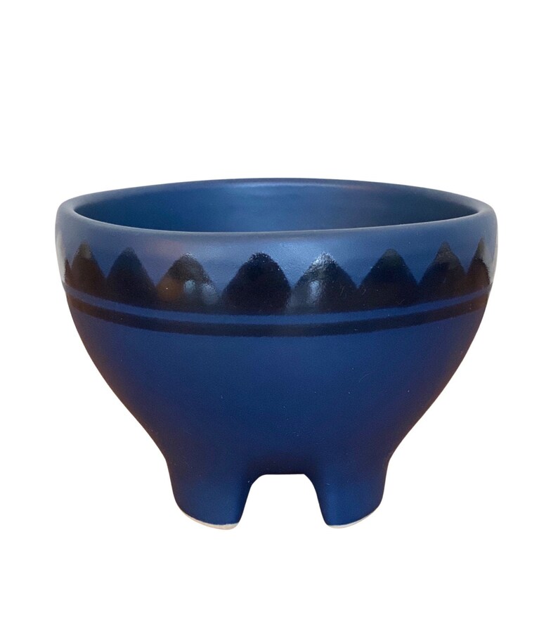 Treasure Craft Southwest Indigo Blue Salsa Bowl & Spoon Rests Etsy