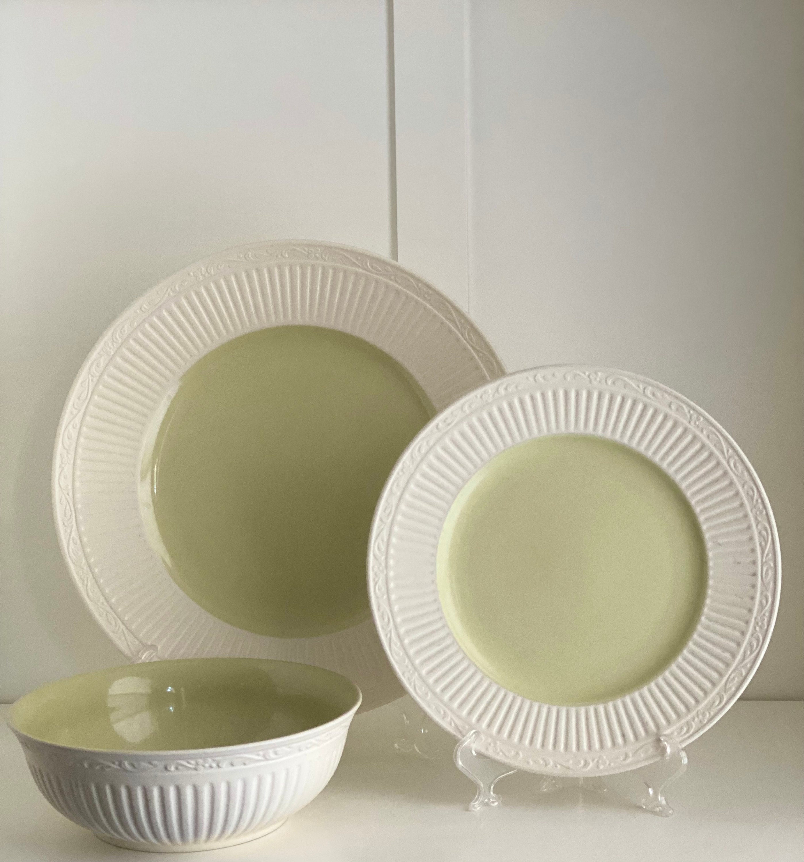 美品！MIKASAイングリッシュカントリー柄大皿ディナー プレート ５枚セット 美品！MIKASAイングリッシュカントリー柄ディナー プレート 大皿