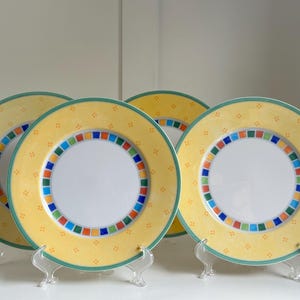 Villeroy & Boch Twist Alea Limone Fine China Brotplatte - Elegantes Vintage Esszimmergeschirr