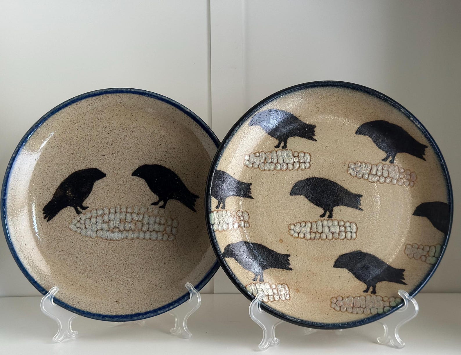 Salt Crow Vintage Monroe Salt Works Crow Dinner Plate - Handmade Artisan ...