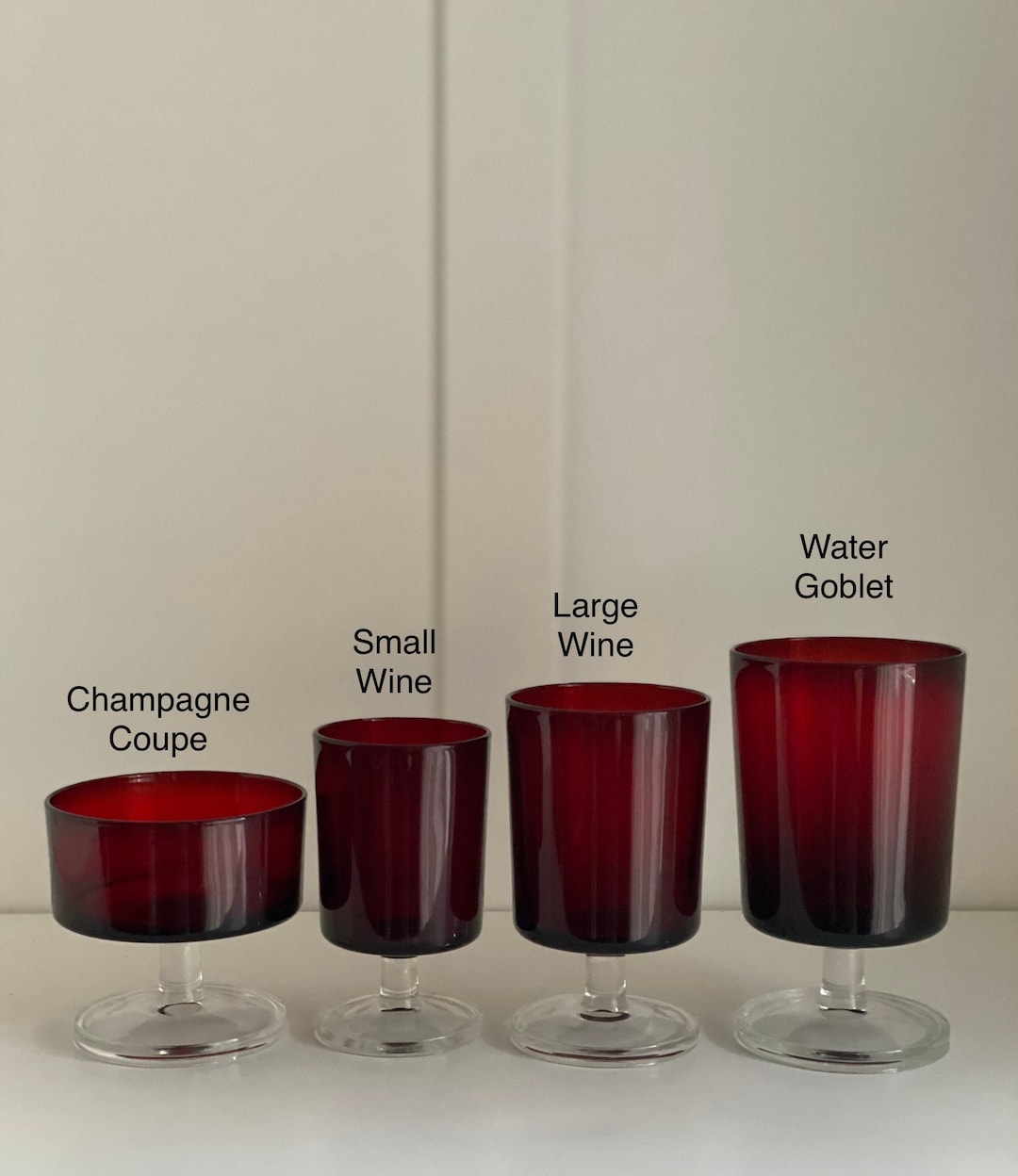 Vikko Décor Copper Ombre Red Wine Glasses