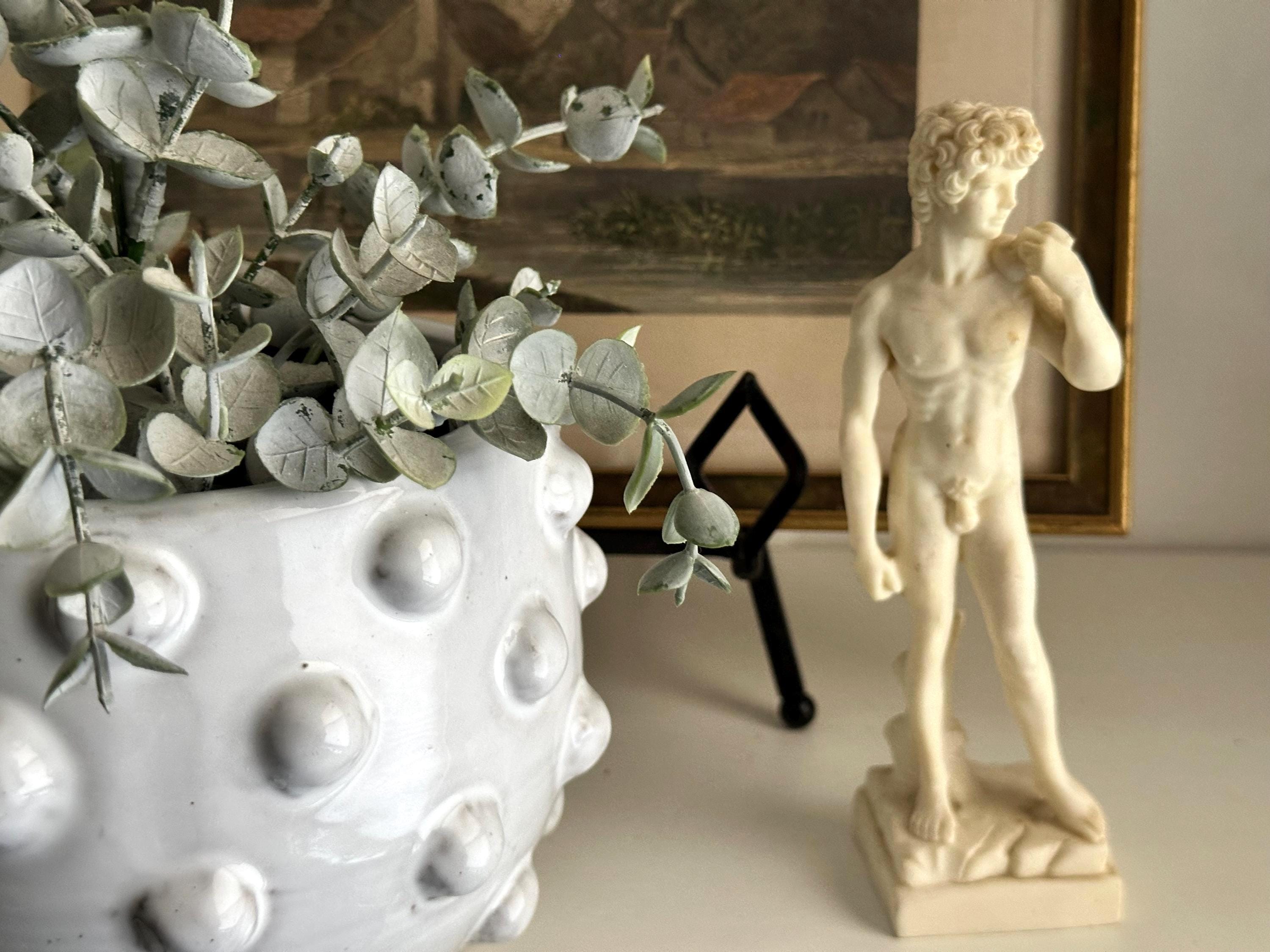 ミニチュアミケランジェロのダビデ像レプリカ：人工大理石の棚装飾像