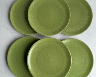 Set of 4 Wedgwood Napoleon Ivy Green Salad Plates 8 1/8