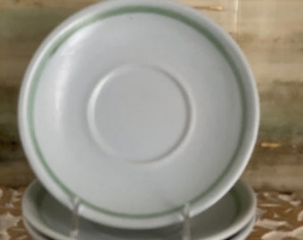 Vintage Buchan Thistle Saucers: Hand-Painted Thistleware from Portobello, Scotland - Collectible Tea Set