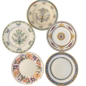 Vintage Fine China Small Plates: Wedgwood, Lenox, Mix & Match Collection for Elegant Dining