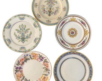Vintage Fine China Small Plates: Wedgwood, Lenox, Mix & Match Collection for Elegant Dining