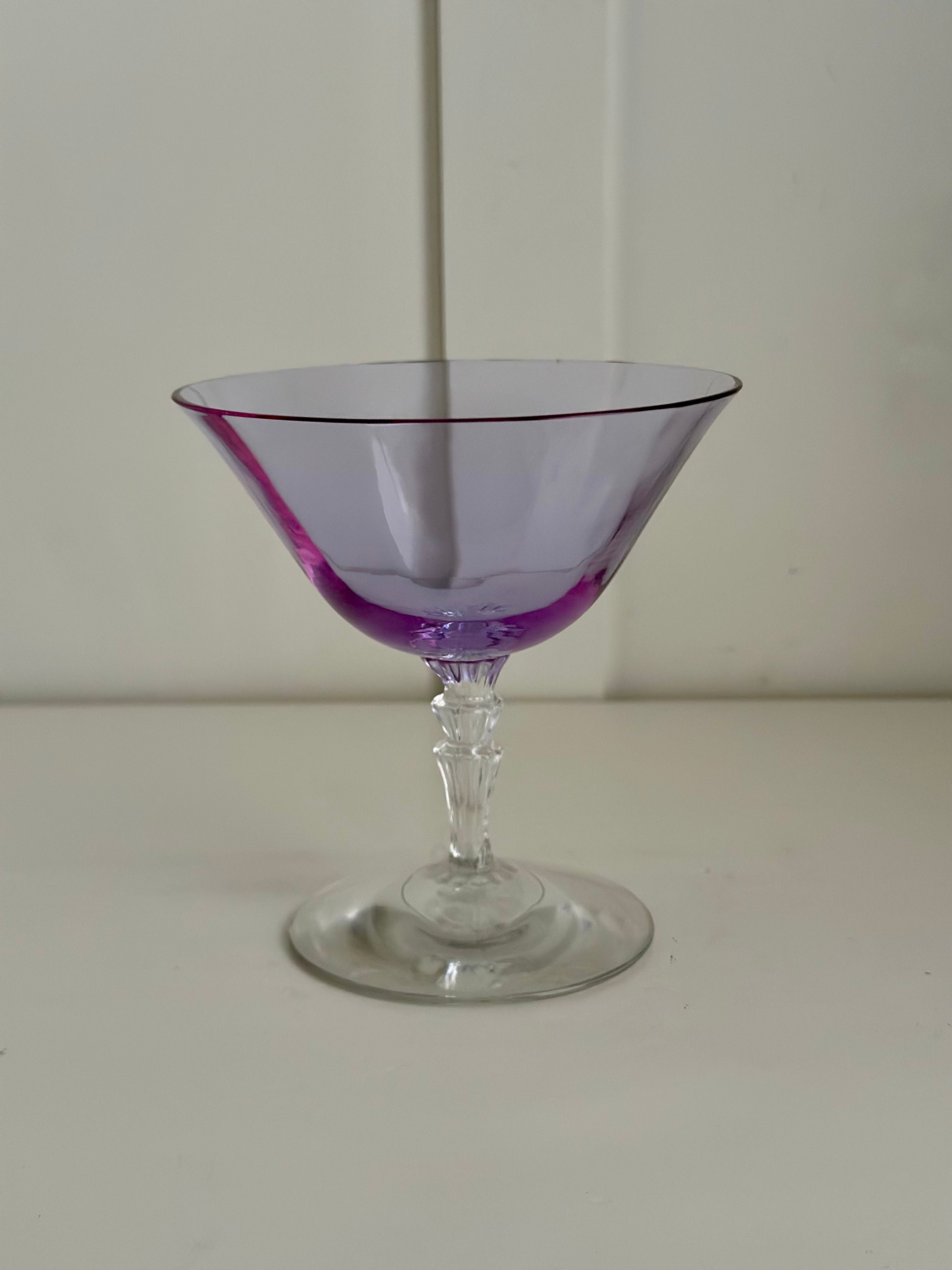 Rare Fostoria Wisteria Art Deco Crystal Low Sherbet