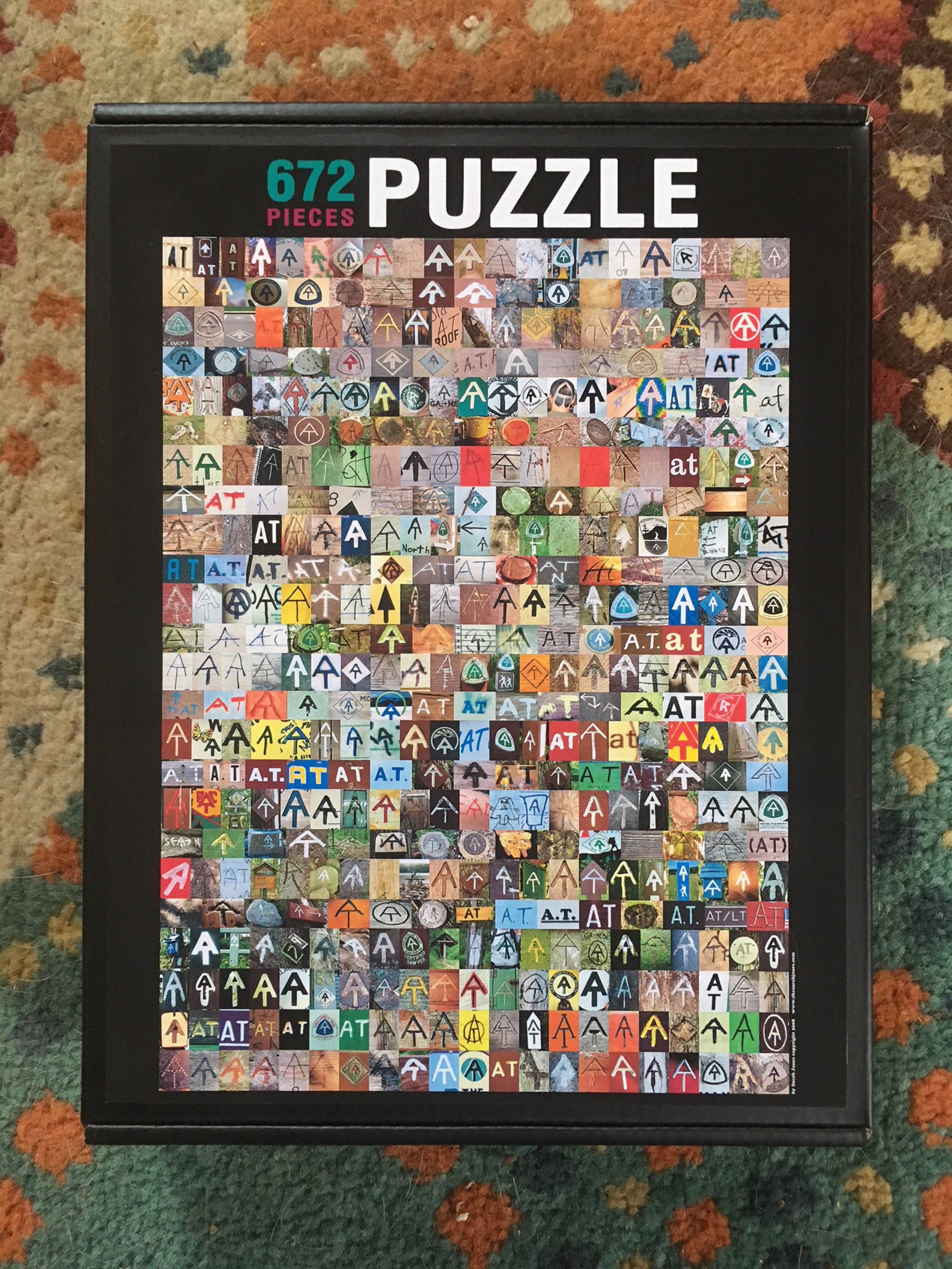 Appalachian Trail AT Puzzle The ORIGINAL AT Symbol Poster | Etsy