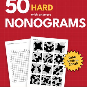50 nonogrammes difficiles, PDF pour reMarkable et Kindle Scribe