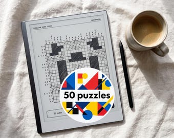 50 Hard Nonogram Puzzles – Picross Logic Book (PDF for reMarkable & Kindle)