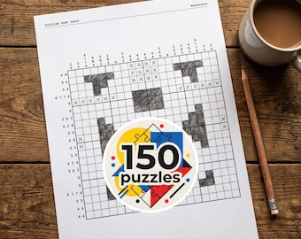 Nonogram Puzzle Book – 150 Easy, Medium, Hard Picross Logic Puzzles (PDF for reMarkable/Kindle)