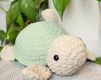 Flippy the Happy Turtle - crochet turtle