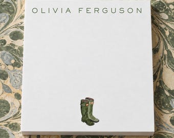 Personalized Notepad / Custom Stationery with Name, Icon & Colors