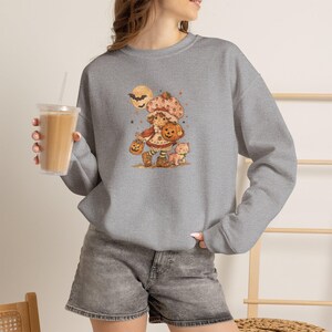 Strawberry Trick-or-Treaters Sweatshirt: Nostalgic Halloween Crewneck (50/50 Fleece)