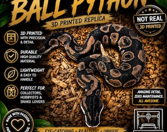 3-D Printed Ball Python