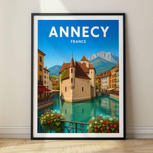 Annecy Poster France Travel Print Wall Art Home Decor Gift