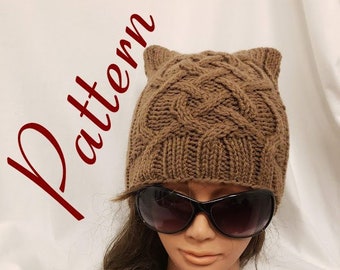 Saxon Braid Cat Ear Beanie