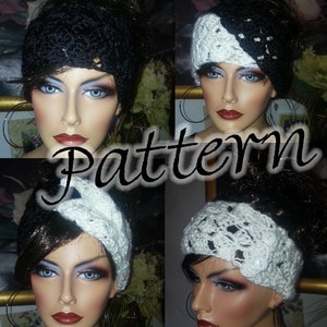 4 in 1 Headband Earwarmer Headwrap Turban Crochet PDF Pattern