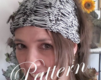 PDF Pattern Knitted Drop Stitch Headband Headwrap