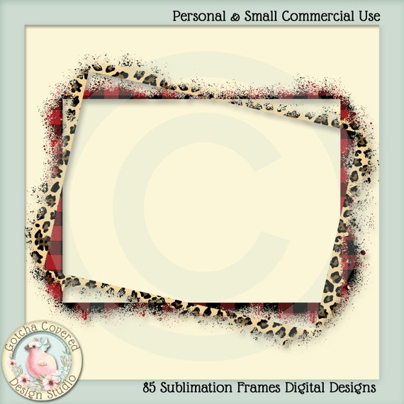 85 Sublimation Frames Digital Designs TransfersPNG | Etsy