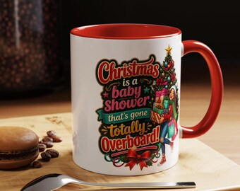 Taza navideña, taza de café divertida, regalo para fiestas de oficina, taza de cacao festiva, regalo humorístico