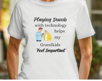 Camiseta divertida para abuela, camiseta humorística para la abuela, camiseta de ayuda telefónica
