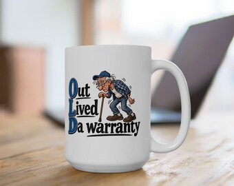Regalo divertido para el abuelo, taza con humor para abuelos, humor para adultos mayores