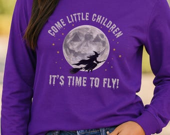 Camiseta de Halloween para mujer, camiseta festiva para mujer, camiseta de bruja de Halloween