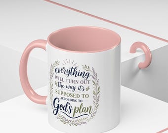 Taza inspiradora, taza con versículo bíblico, taza de café con la fe cristiana, regalo espiritual