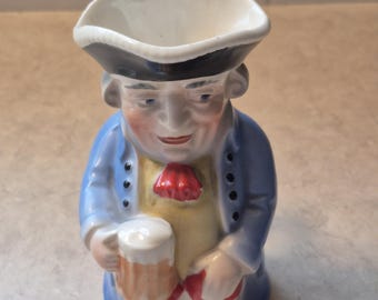 Vintage Tsjechoslowaakse Toby-kan/schenkkan/bierpul met mal 8300
