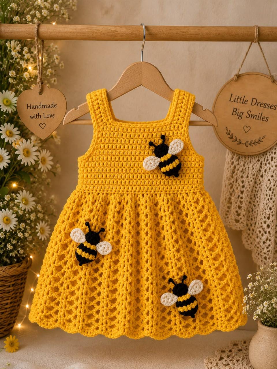 Pinafore Dress Crochet Pattern
