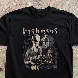 フィッシュマンズバンドTシャツ 日本のドリームポップ 佐藤信司 レトロTシャツ