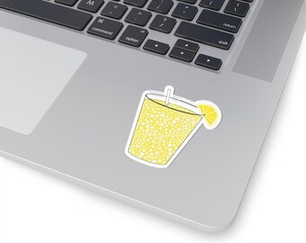 Lemonade Glass Sticker | Summer Sticker | Citrus Sticker | Summer Drink Sticker | Kiss-Cut Sticker