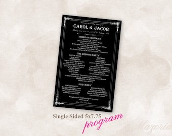 dr who wedding program doctor who tardis instant download etsy