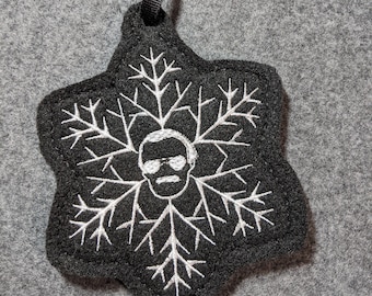 Comic Book Man Snowflake Christmas / Holiday Ornament