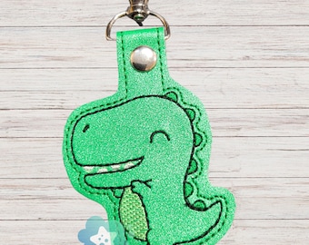 Cute Trex Dinosaur Keyfob backpack or purse dangle